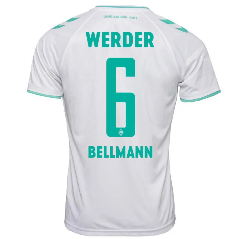 Danxen Niño Camiseta Paul Bellmann #6 Blanco 2ª Equipación 2023/24 La Camisa