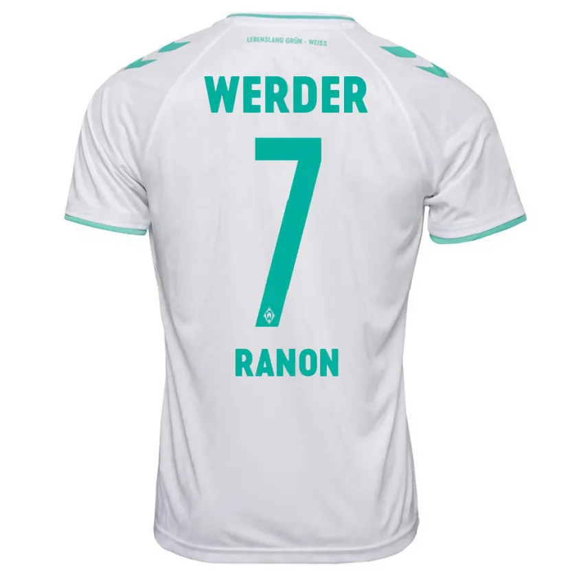 Danxen Niño Camiseta Yuval Ranon #7 Blanco 2ª Equipación 2023/24 La Camisa