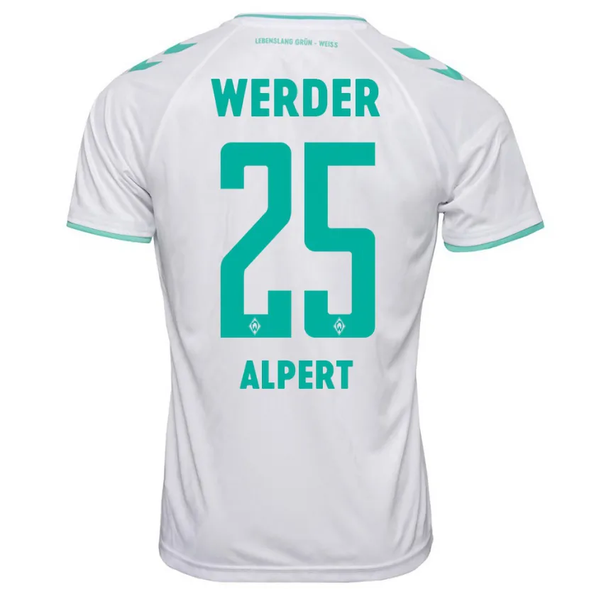 Danxen Niño Camiseta Marvin Alpert #25 Blanco 2ª Equipación 2023/24 La Camisa