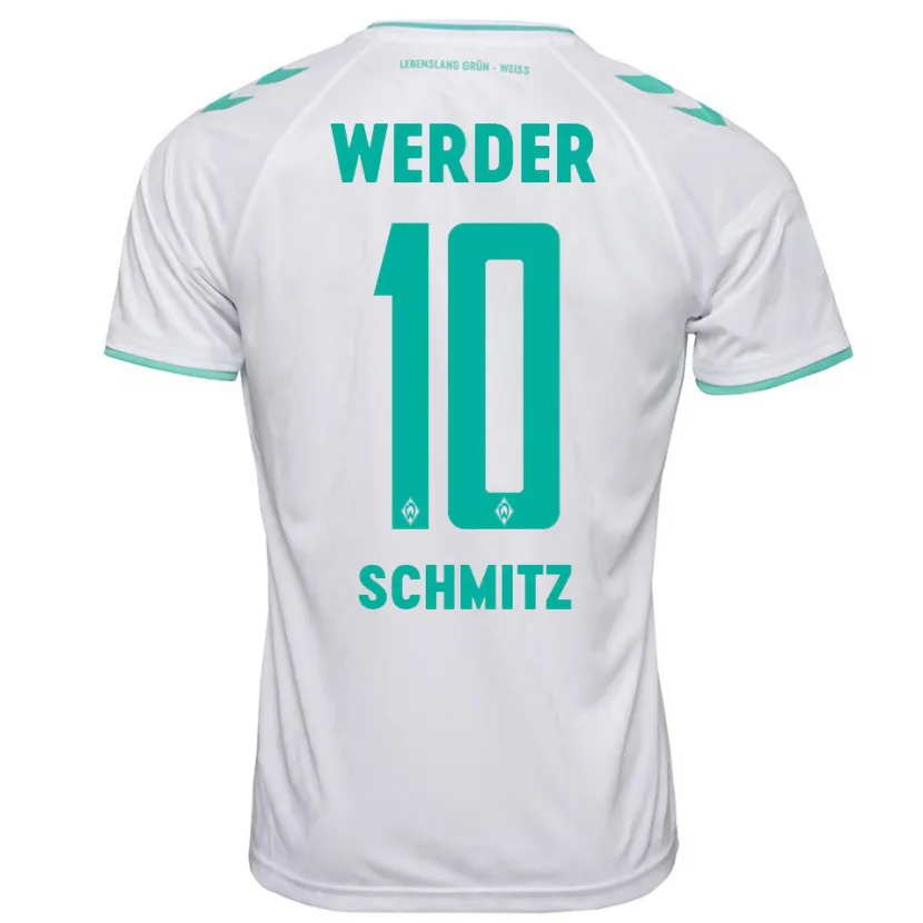 Danxen Niño Camiseta Maximilian Schmitz #10 Blanco 2ª Equipación 2023/24 La Camisa