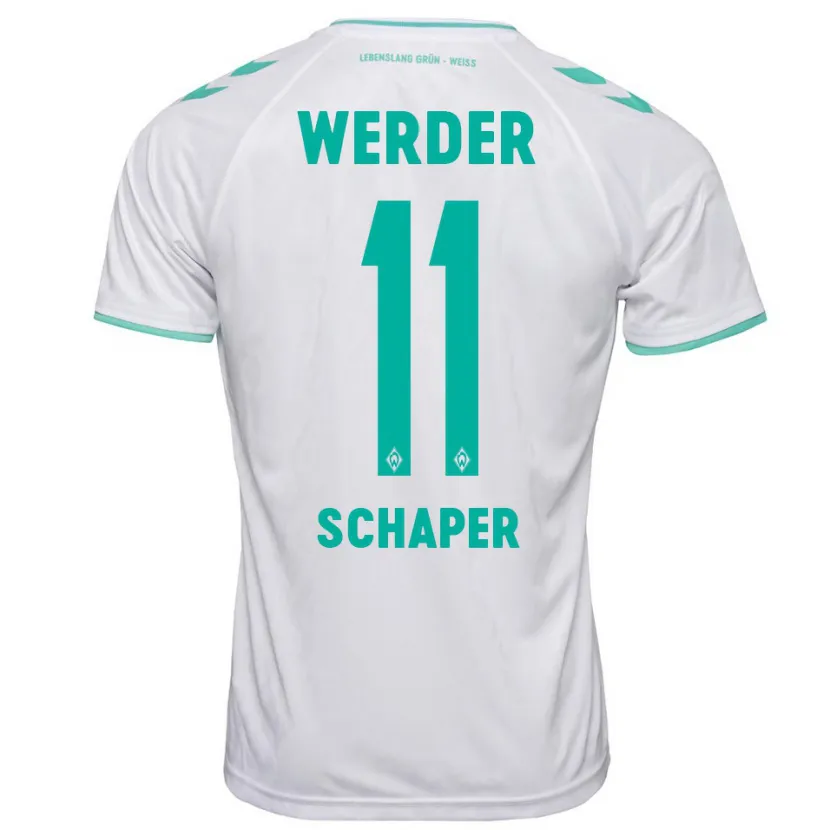 Danxen Niño Camiseta Wilken Schaper #11 Blanco 2ª Equipación 2023/24 La Camisa