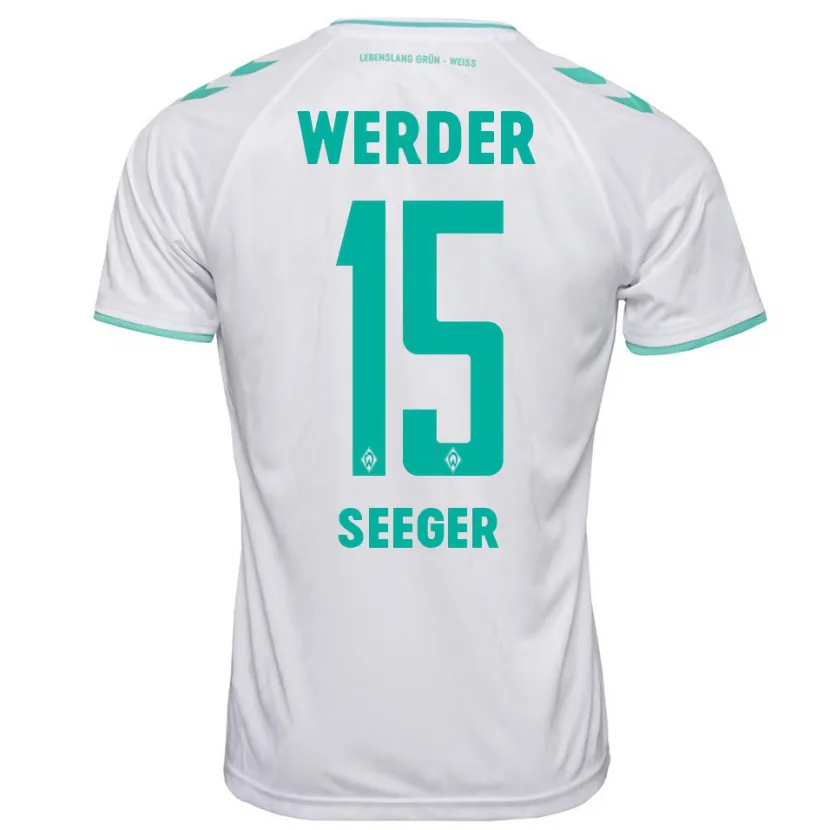 Danxen Niño Camiseta Ben Ekobena-Seeger #15 Blanco 2ª Equipación 2023/24 La Camisa