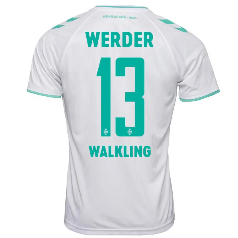 Danxen Niño Camiseta Ricarda Walkling #13 Blanco 2ª Equipación 2023/24 La Camisa