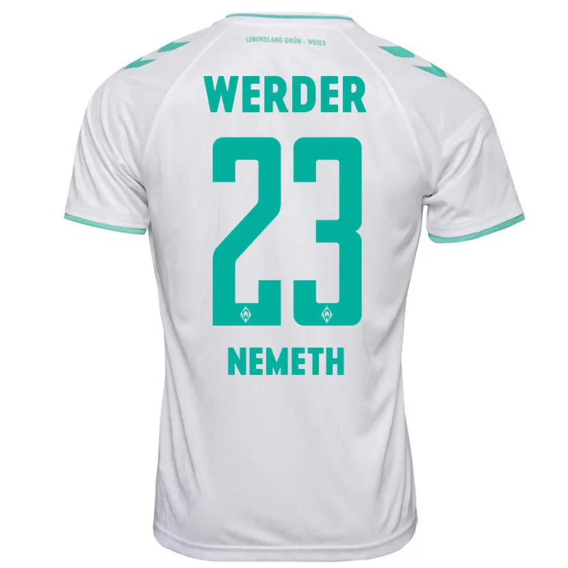 Danxen Niño Camiseta Hanna Nemeth #23 Blanco 2ª Equipación 2023/24 La Camisa