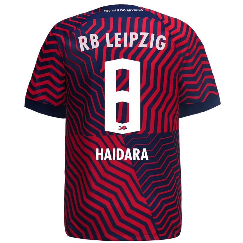 Danxen Niño Camiseta Amadou Haidara #8 Azul Rojo 2ª Equipación 2023/24 La Camisa