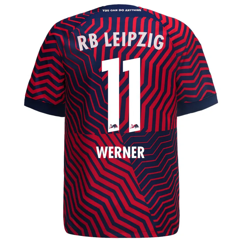 Danxen Niño Camiseta Timo Werner #11 Azul Rojo 2ª Equipación 2023/24 La Camisa