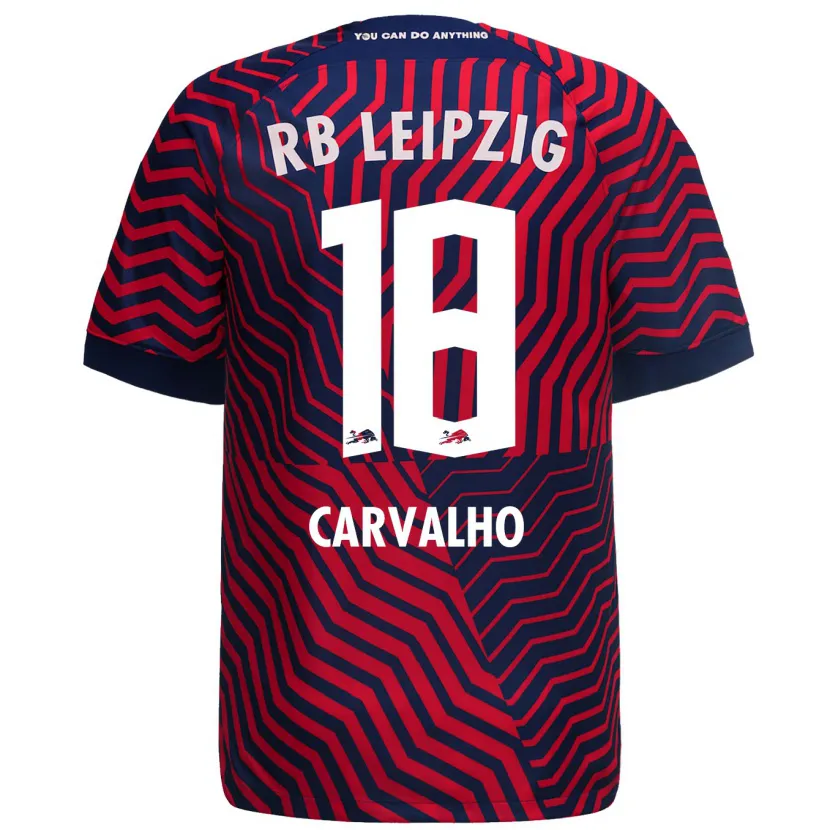 Danxen Niño Camiseta Fábio Carvalho #18 Azul Rojo 2ª Equipación 2023/24 La Camisa