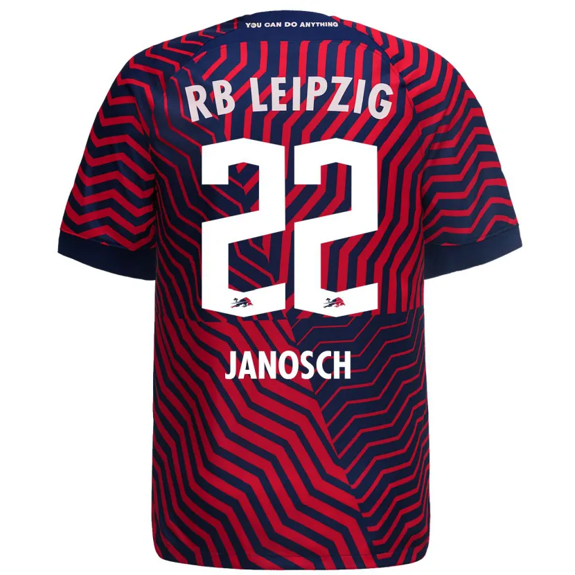 Danxen Niño Camiseta Luca Janosch #22 Azul Rojo 2ª Equipación 2023/24 La Camisa