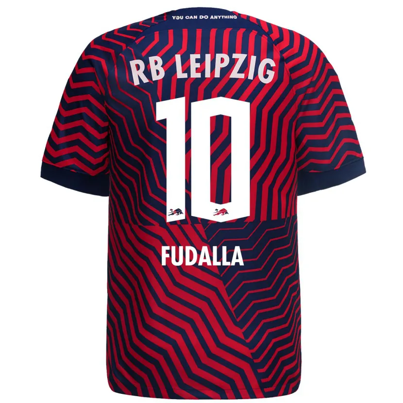 Danxen Niño Camiseta Vanessa Fudalla #10 Azul Rojo 2ª Equipación 2023/24 La Camisa