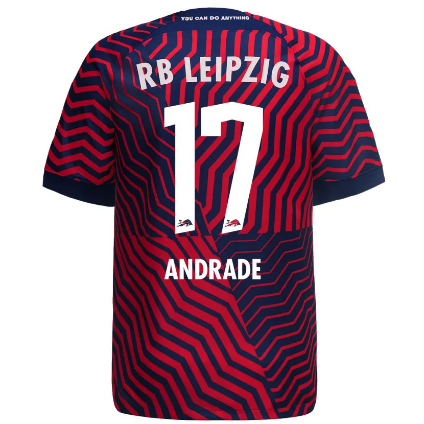 Danxen Niño Camiseta Lydia Andrade #17 Azul Rojo 2ª Equipación 2023/24 La Camisa