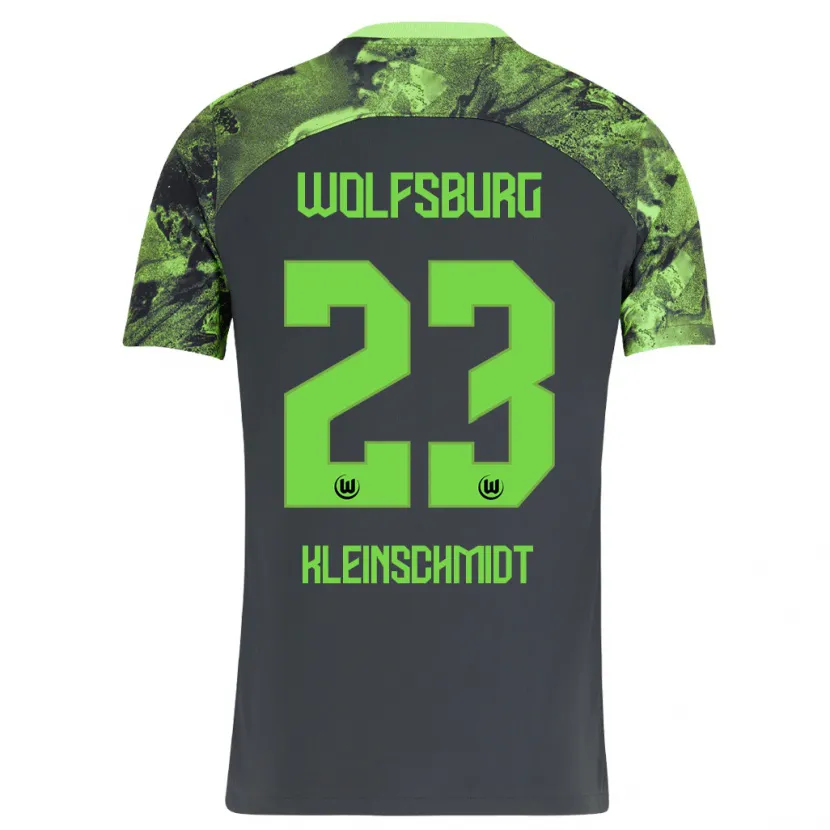 Danxen Niño Camiseta Max Kleinschmidt #23 Gris Oscuro 2ª Equipación 2023/24 La Camisa