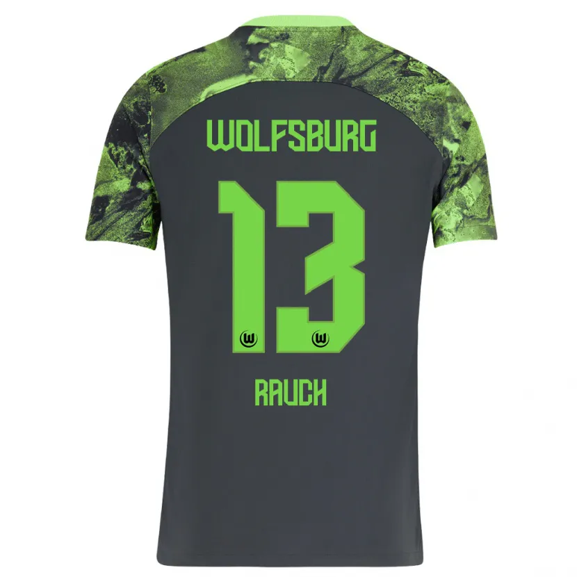 Danxen Niño Camiseta Felicitas Rauch #13 Gris Oscuro 2ª Equipación 2023/24 La Camisa