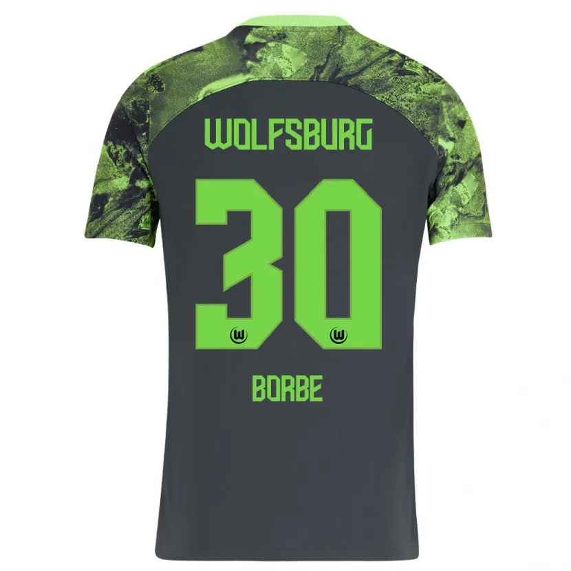 Danxen Niño Camiseta Anneke Borbe #30 Gris Oscuro 2ª Equipación 2023/24 La Camisa