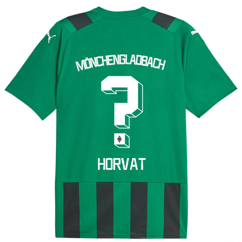 Danxen Niño Camiseta Niko Horvat #0 Verde Negro 2ª Equipación 2023/24 La Camisa