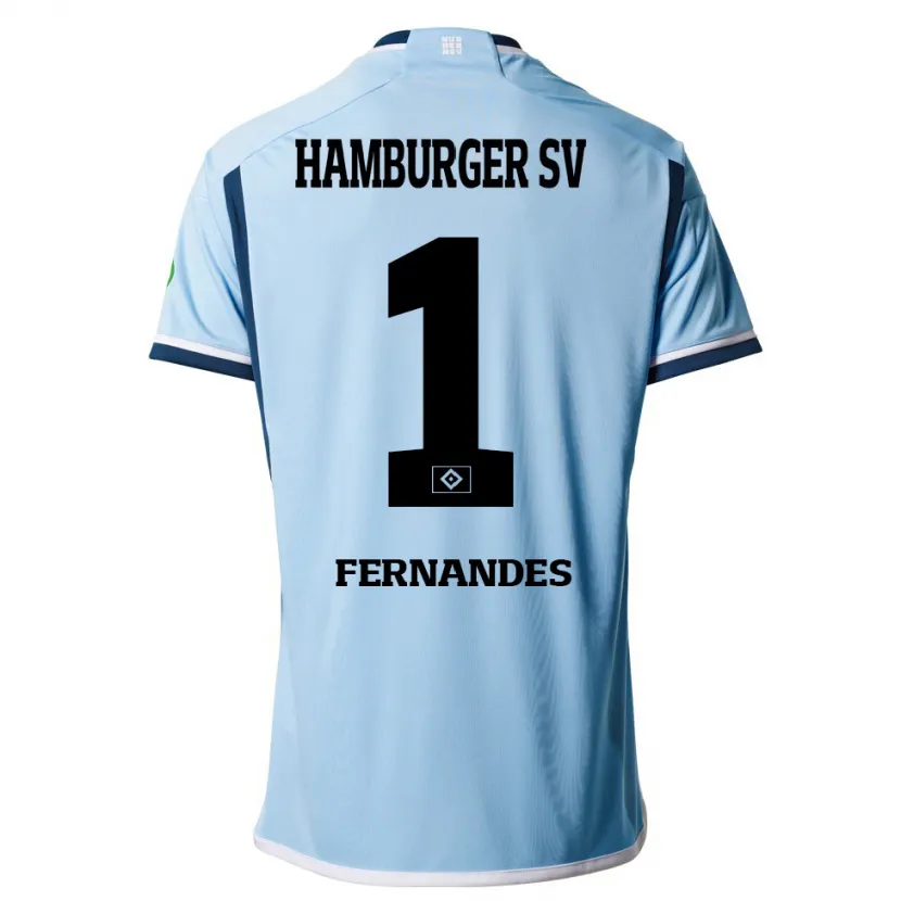 Danxen Niño Camiseta Daniel Heuer Fernandes #1 Azul 2ª Equipación 2023/24 La Camisa