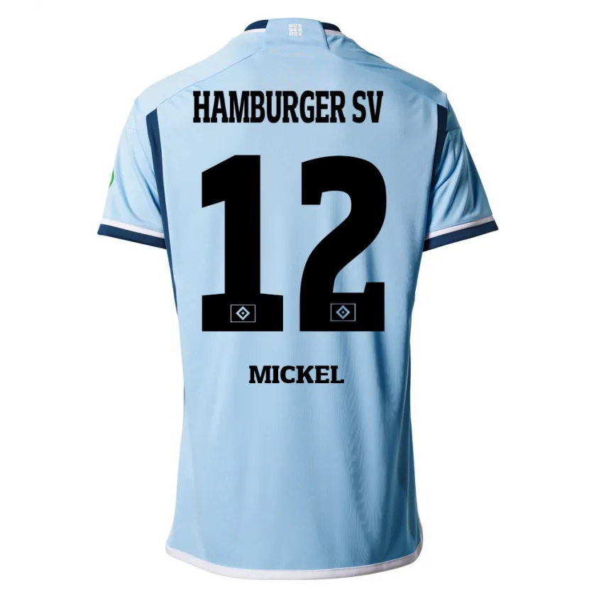 Danxen Niño Camiseta Tom Mickel #12 Azul 2ª Equipación 2023/24 La Camisa