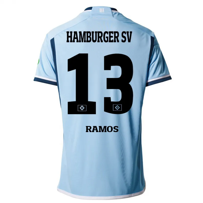 Danxen Niño Camiseta Guilherme Ramos #13 Azul 2ª Equipación 2023/24 La Camisa