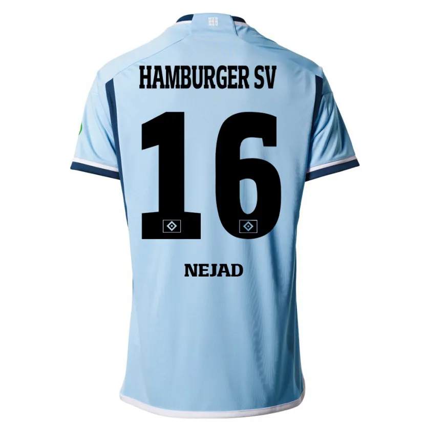 Danxen Niño Camiseta Milad Nejad #16 Azul 2ª Equipación 2023/24 La Camisa