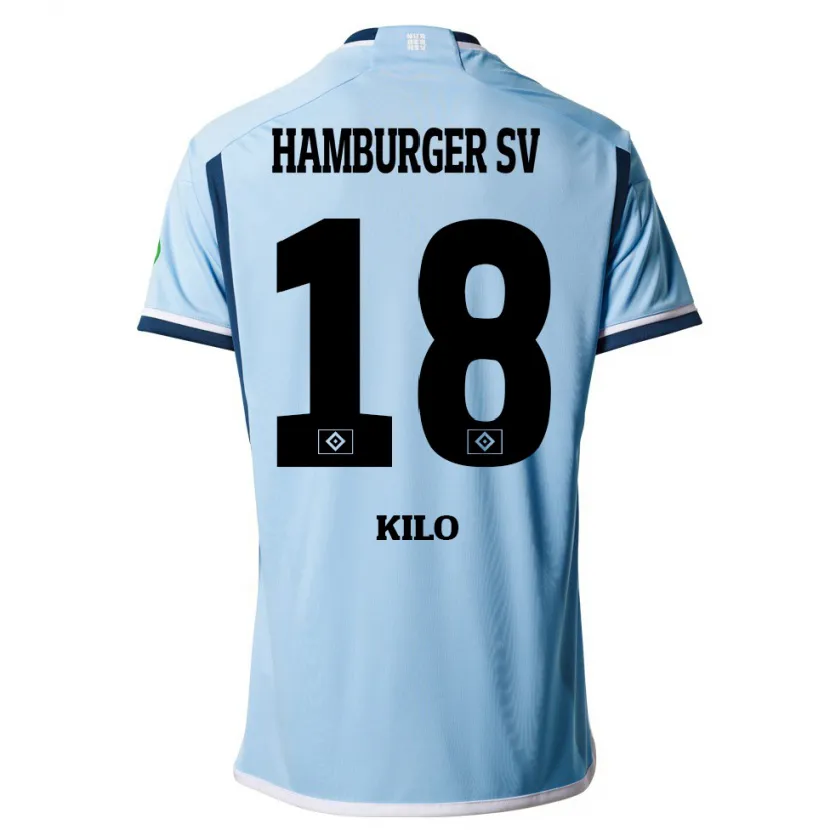 Danxen Niño Camiseta Jesse Kilo #18 Azul 2ª Equipación 2023/24 La Camisa