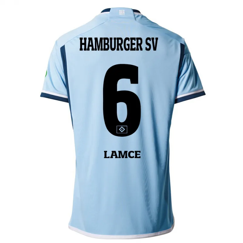 Danxen Niño Camiseta Benjamin Lamce #6 Azul 2ª Equipación 2023/24 La Camisa