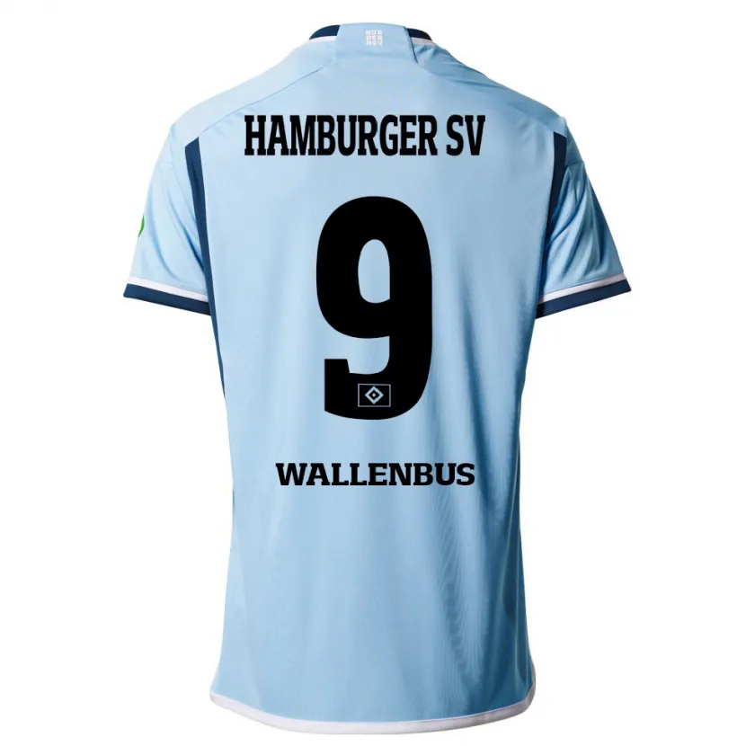 Danxen Niño Camiseta Noah Wallenßus #9 Azul 2ª Equipación 2023/24 La Camisa