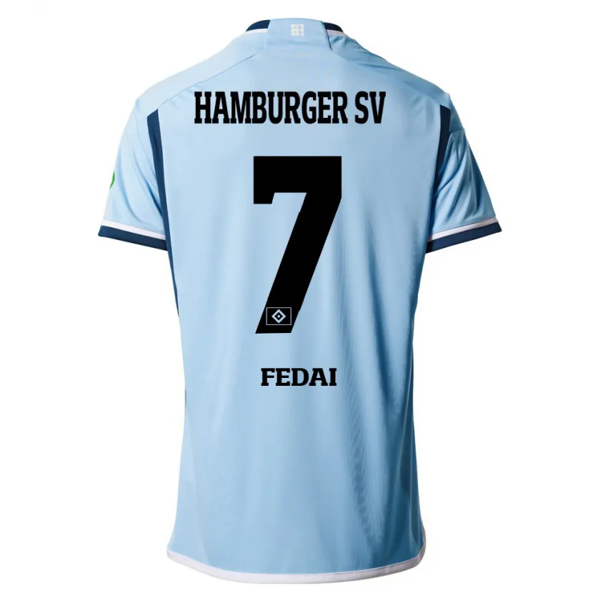 Danxen Niño Camiseta Martin Fedai #7 Azul 2ª Equipación 2023/24 La Camisa