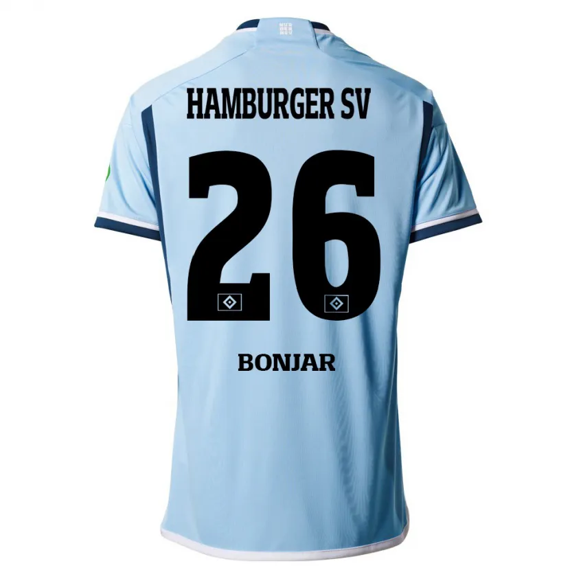 Danxen Niño Camiseta Amir Bonjar #26 Azul 2ª Equipación 2023/24 La Camisa