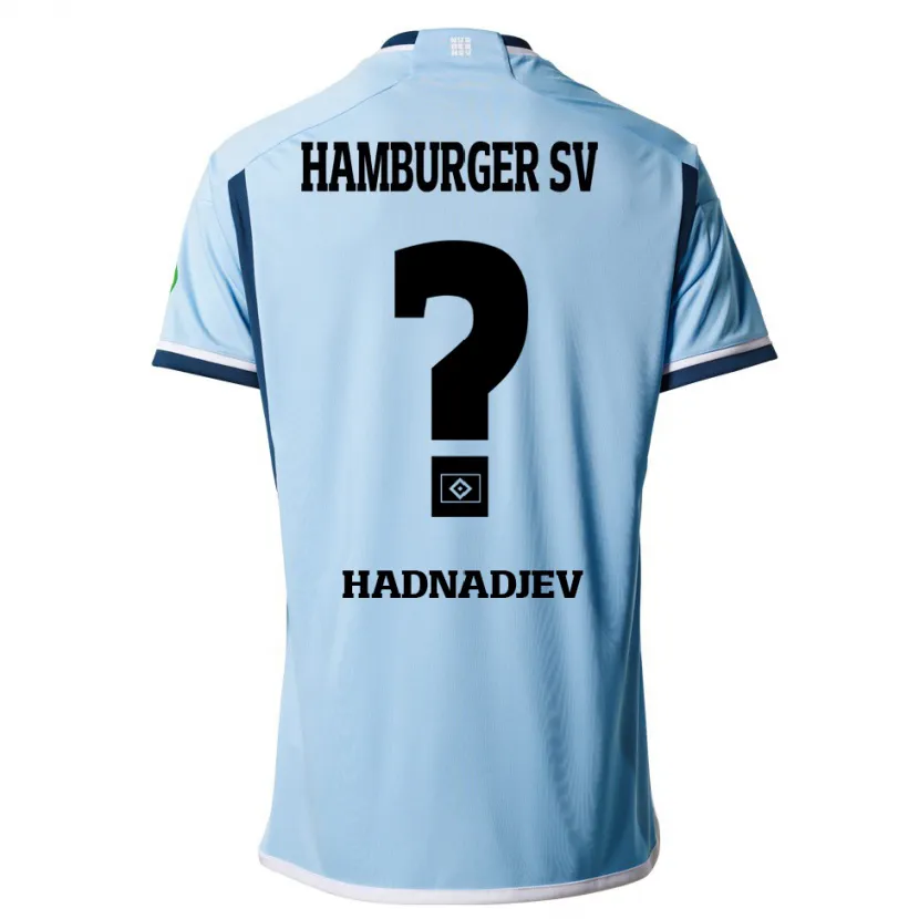 Danxen Niño Camiseta Marko Hadnadjev #0 Azul 2ª Equipación 2023/24 La Camisa