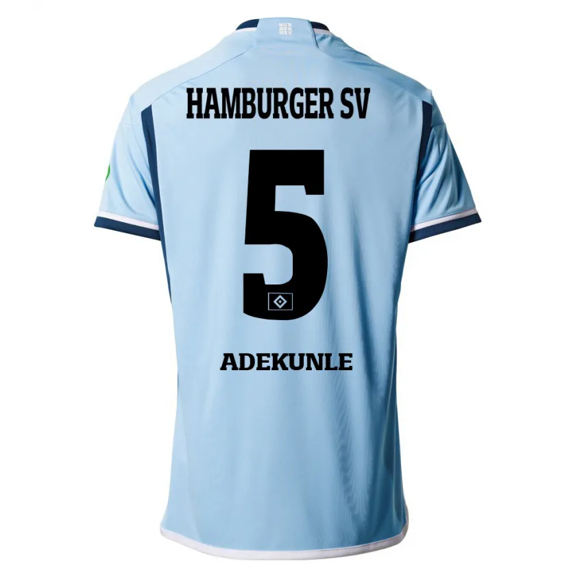 Danxen Niño Camiseta Noah Adekunle #5 Azul 2ª Equipación 2023/24 La Camisa