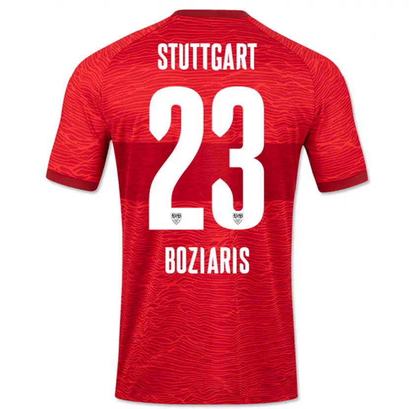 Danxen Niño Camiseta Giannis Boziaris #23 Rojo 2ª Equipación 2023/24 La Camisa