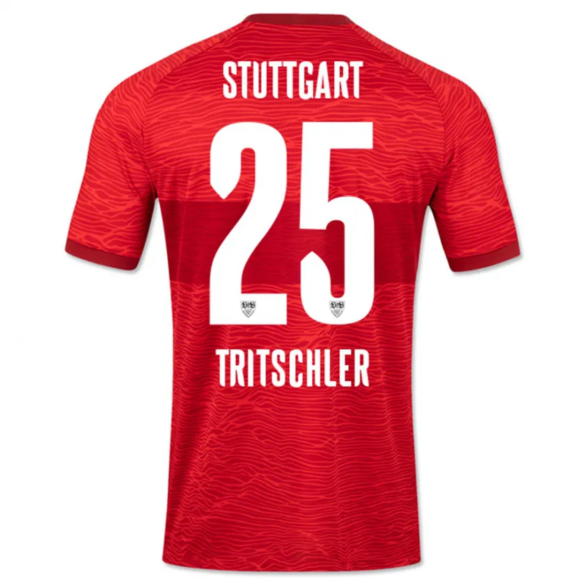 Danxen Niño Camiseta David Tritschler #25 Rojo 2ª Equipación 2023/24 La Camisa