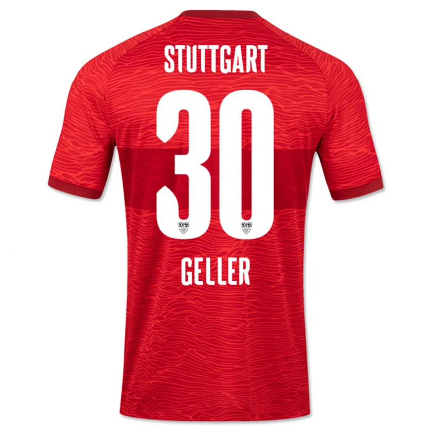 Danxen Niño Camiseta Robert Geller #30 Rojo 2ª Equipación 2023/24 La Camisa