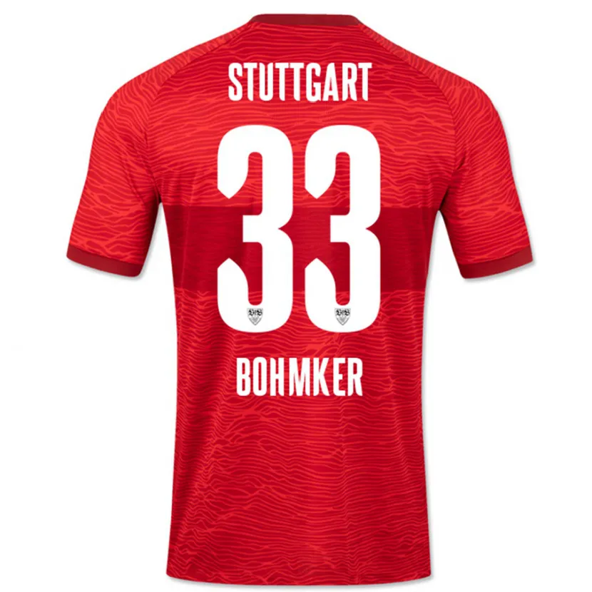 Danxen Niño Camiseta Finn Böhmker #33 Rojo 2ª Equipación 2023/24 La Camisa