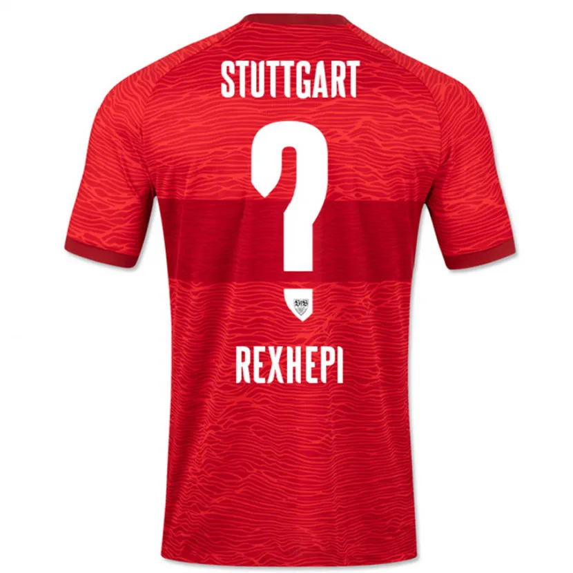 Danxen Niño Camiseta Nuredin Rexhepi #0 Rojo 2ª Equipación 2023/24 La Camisa