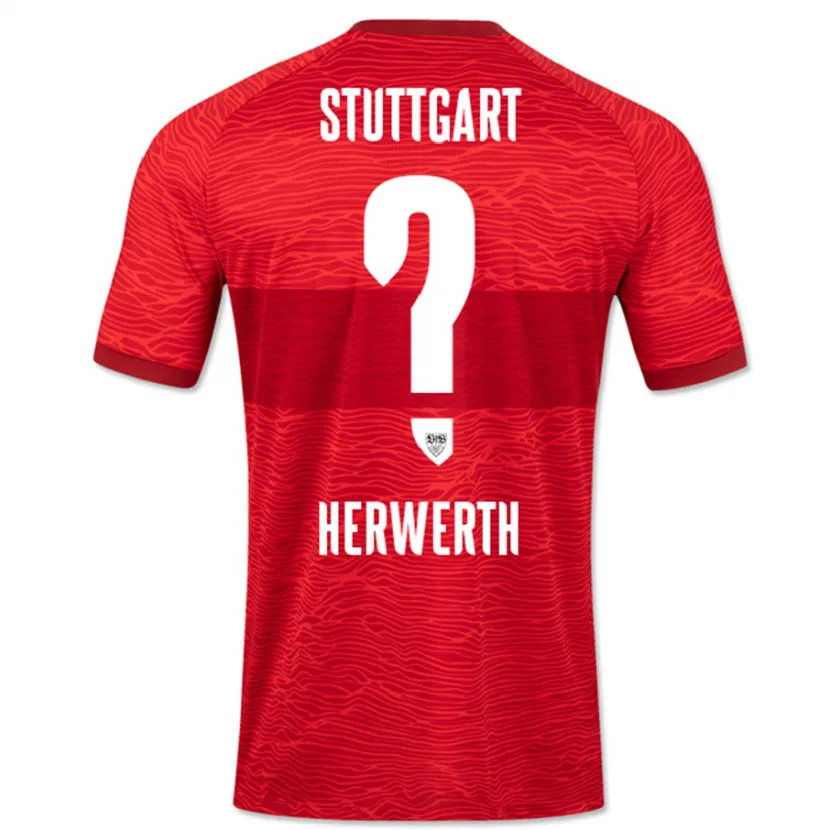 Danxen Niño Camiseta Maximilian Herwerth #0 Rojo 2ª Equipación 2023/24 La Camisa