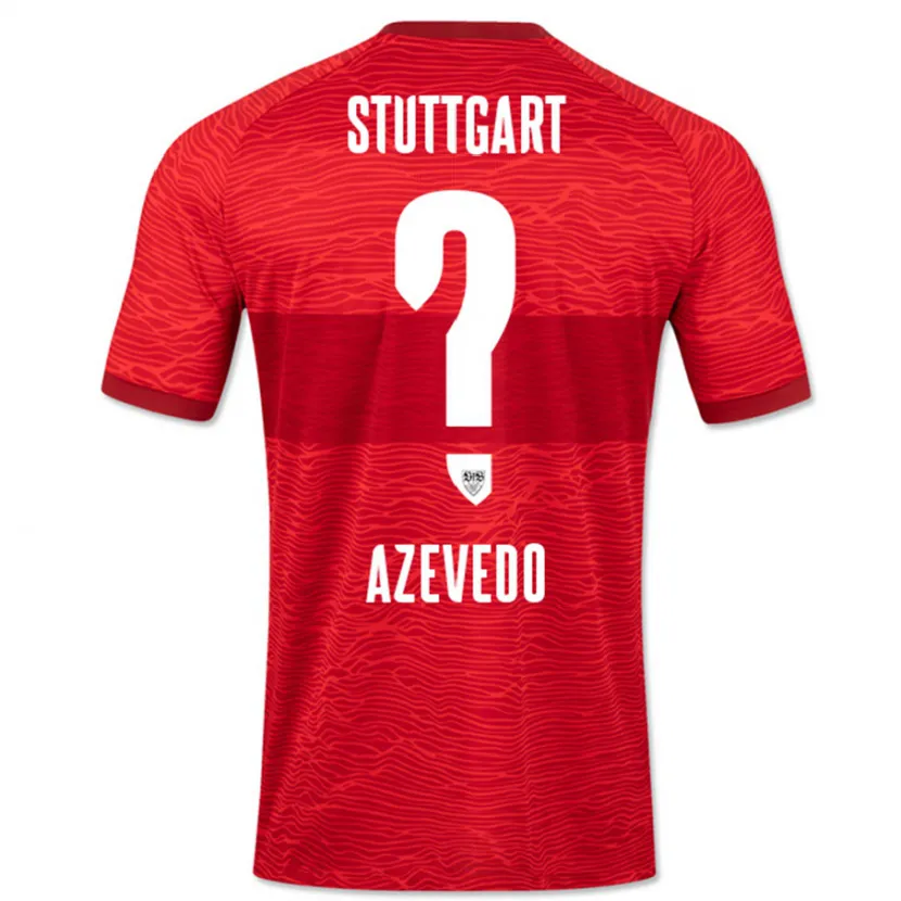 Danxen Niño Camiseta Alexandre Azevedo #0 Rojo 2ª Equipación 2023/24 La Camisa