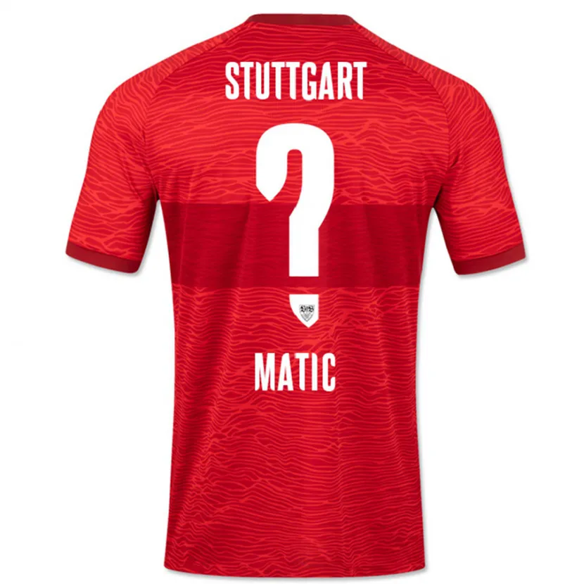 Danxen Niño Camiseta Nikolas Matic #0 Rojo 2ª Equipación 2023/24 La Camisa