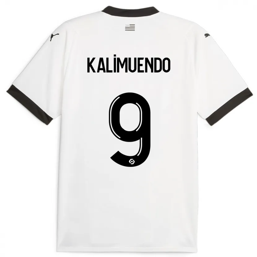 Danxen Niño Camiseta Arnaud Kalimuendo #9 Blanco 2ª Equipación 2023/24 La Camisa