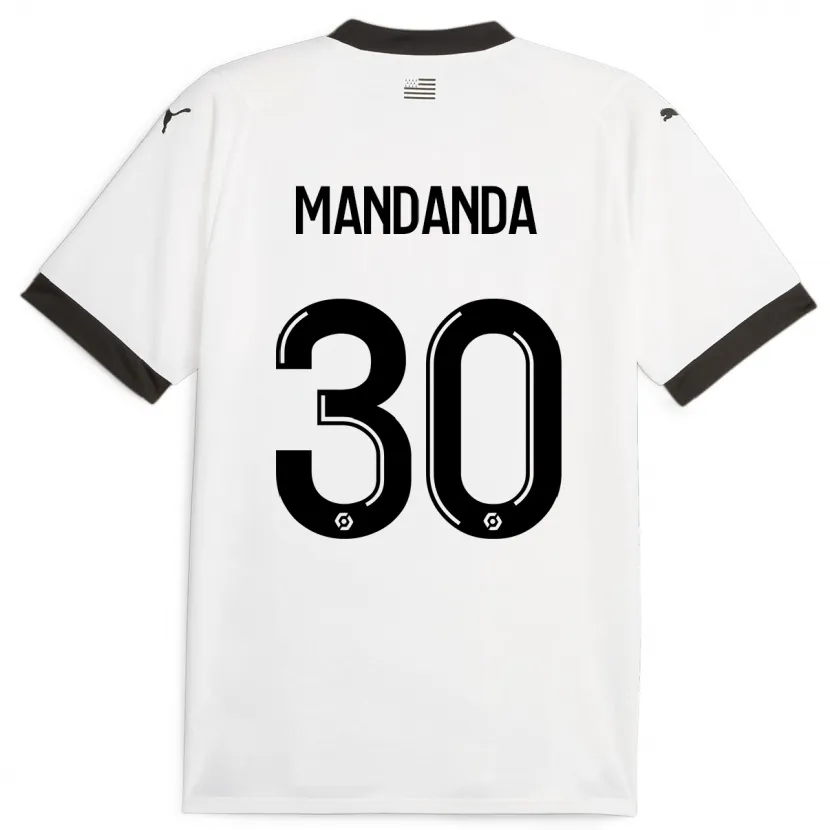 Danxen Niño Camiseta Steve Mandanda #30 Blanco 2ª Equipación 2023/24 La Camisa