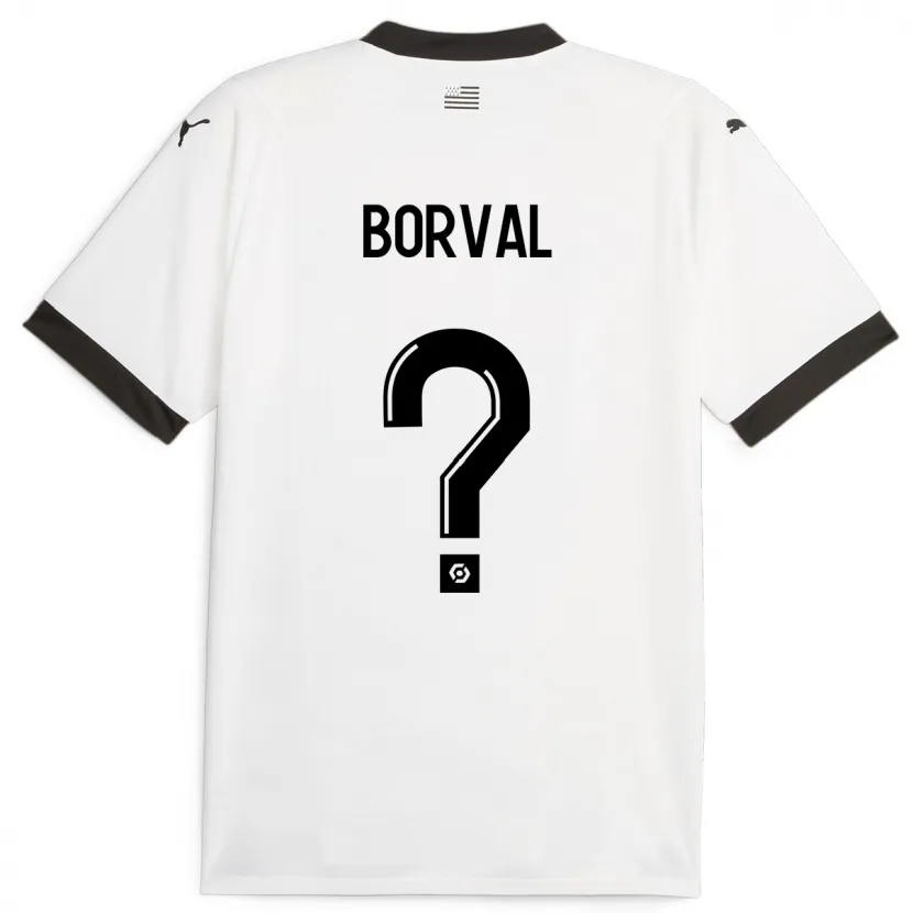 Danxen Niño Camiseta Cyril Borval #0 Blanco 2ª Equipación 2023/24 La Camisa