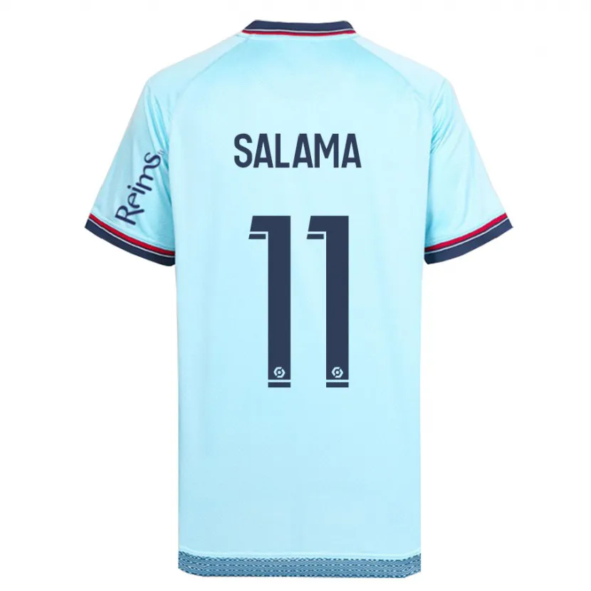 Danxen Niño Camiseta Amine Salama #11 Cielo Azul 2ª Equipación 2023/24 La Camisa