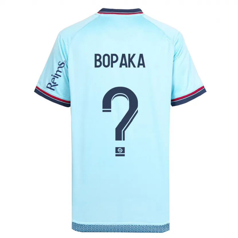 Danxen Niño Camiseta Yohann Bopaka #0 Cielo Azul 2ª Equipación 2023/24 La Camisa