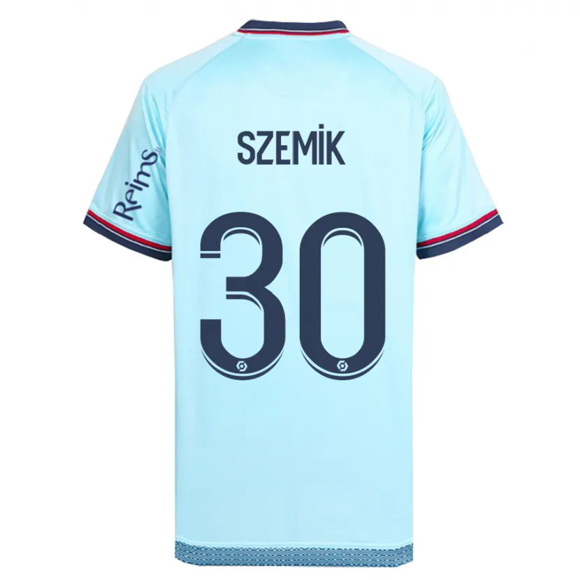 Danxen Niño Camiseta Kinga Szemik #30 Cielo Azul 2ª Equipación 2023/24 La Camisa