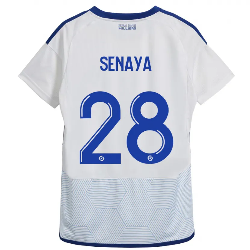 Danxen Niño Camiseta Marvin Senaya #28 Blanco 2ª Equipación 2023/24 La Camisa