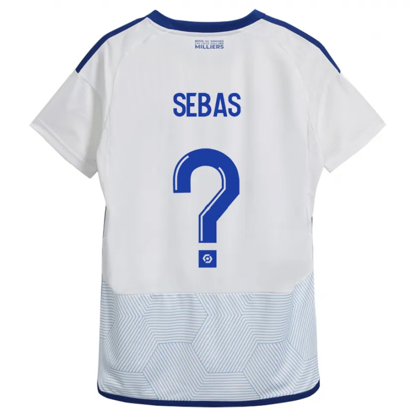 Danxen Niño Camiseta Jérémy Sebas #0 Blanco 2ª Equipación 2023/24 La Camisa