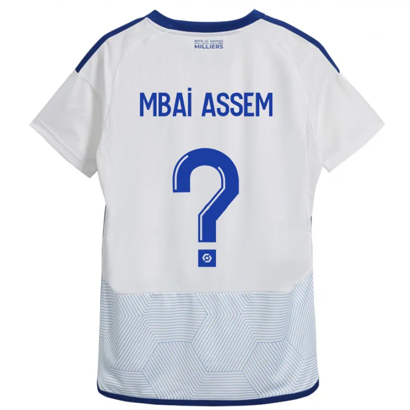 Danxen Niño Camiseta Chris Mbaï-Assem #0 Blanco 2ª Equipación 2023/24 La Camisa