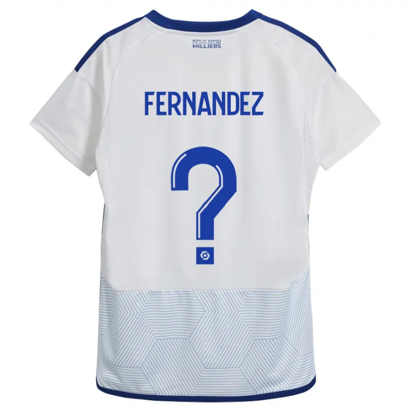 Danxen Niño Camiseta Elies Araar Fernandez #0 Blanco 2ª Equipación 2023/24 La Camisa