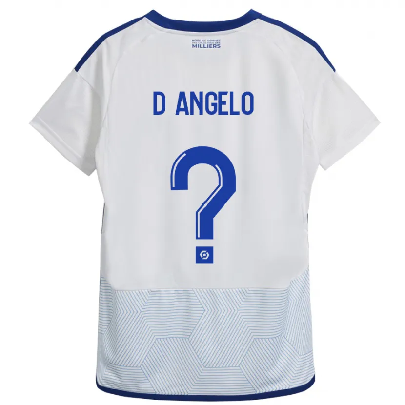 Danxen Niño Camiseta Gianni D'angelo #0 Blanco 2ª Equipación 2023/24 La Camisa