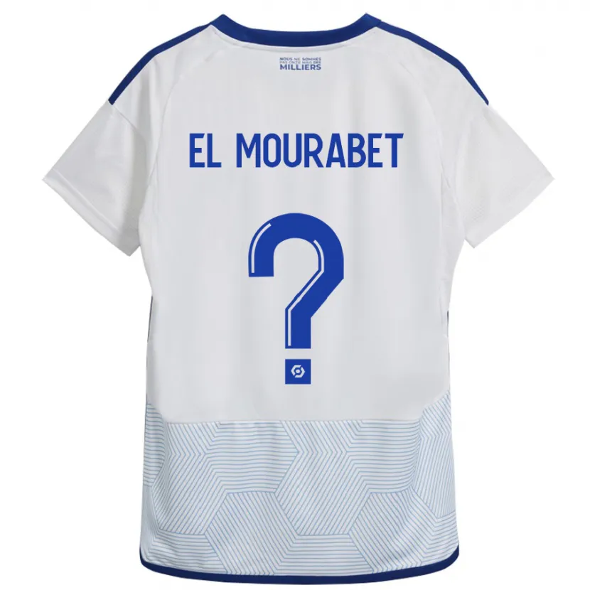 Danxen Niño Camiseta Samir El Mourabet #0 Blanco 2ª Equipación 2023/24 La Camisa