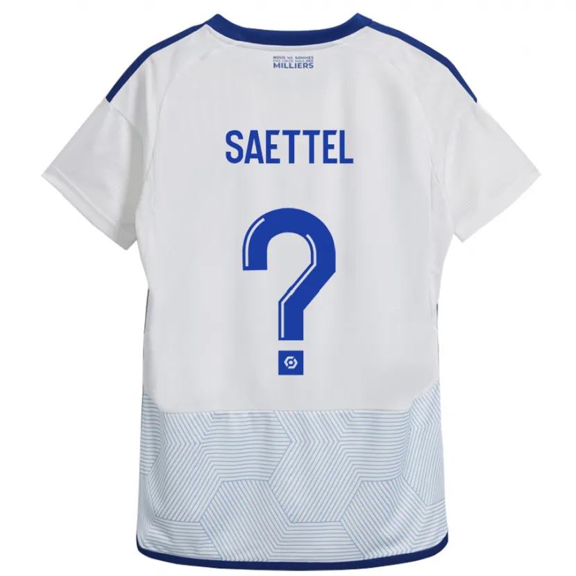 Danxen Niño Camiseta Tom Saettel #0 Blanco 2ª Equipación 2023/24 La Camisa